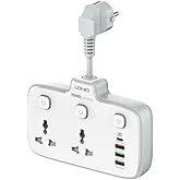 منتج G-Power SC2311 Power Extension Socket Double Plug Adaptor with Touch Control Nightlight With 1 PD 20W,1 QC3.0 18W And Auto ID Port 12W - أبيض, 7 image