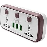 منتج G-Power SC2311 Power Extension Socket Double Plug Adaptor with Touch Control Nightlight With 1 PD 20W,1 QC3.0 18W And Auto ID Port 12W - أبيض, 9 image