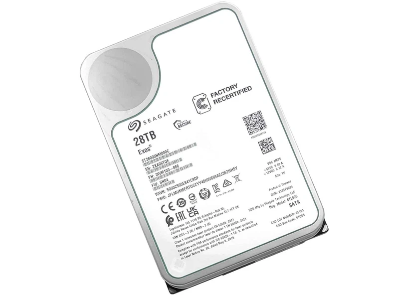 Seagate Exos X22 ST28000NM000C 28TB CMR SATA 6Gb/s 3.5" Enterprise Hard Drive, 2 image