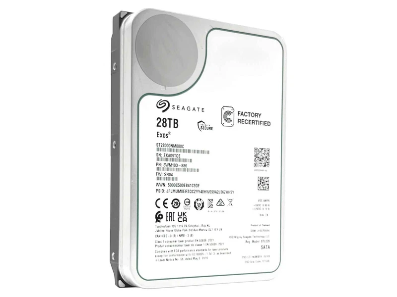 Seagate Exos X22 ST28000NM000C 28TB CMR SATA 6Gb/s 3.5" Enterprise Hard Drive, 9 image
