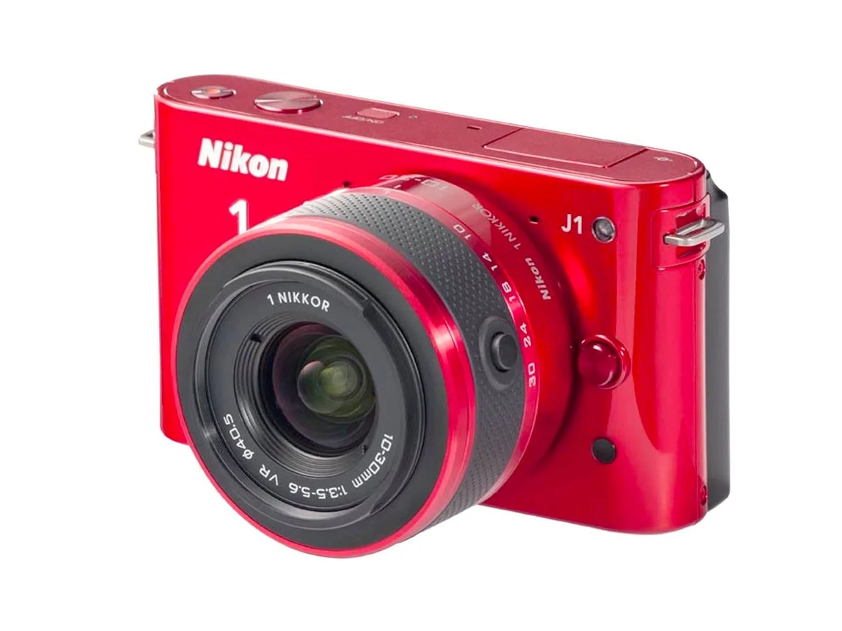كاميرا نيكون 1 J1 Two-Lens Wide Angle طقم أحمر, 2 image