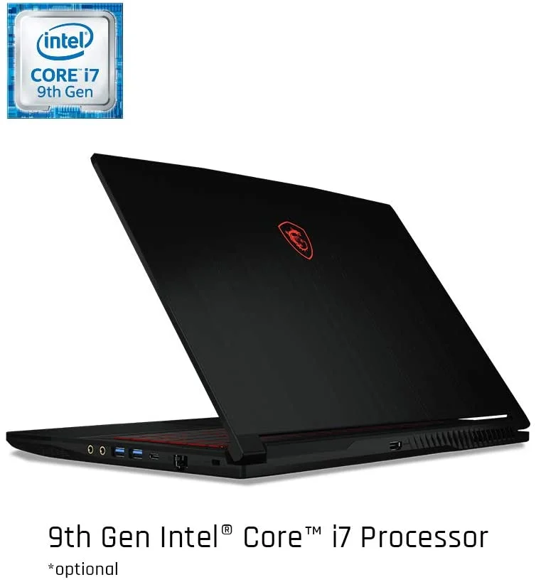 MSI gf63 thin 9rcx-818-i7-9750H gaming لابتوب GTX 1050 Ti, 4 image