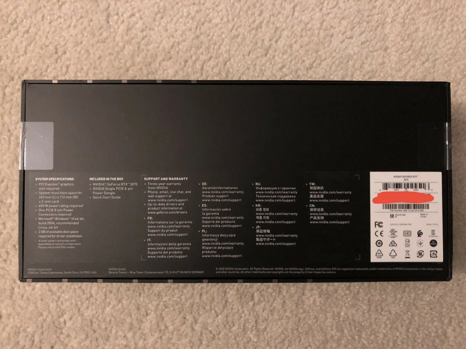 NVIDIA GeForce RTX 3070 Founders Edition FE 8GB, 3 image