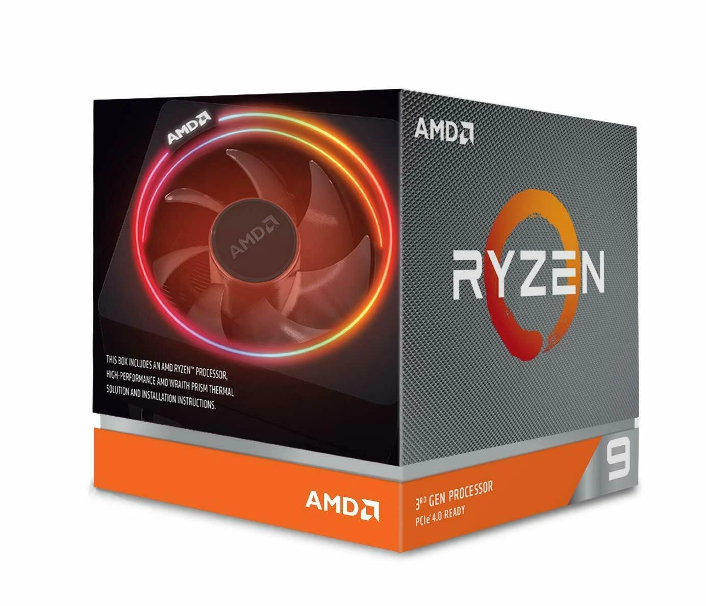 AMD Ryzen 9 3900X 12-Core 24-Thread جهاز كمبيوتر معالج مع Wraith Prism LED Cooler, 2 image