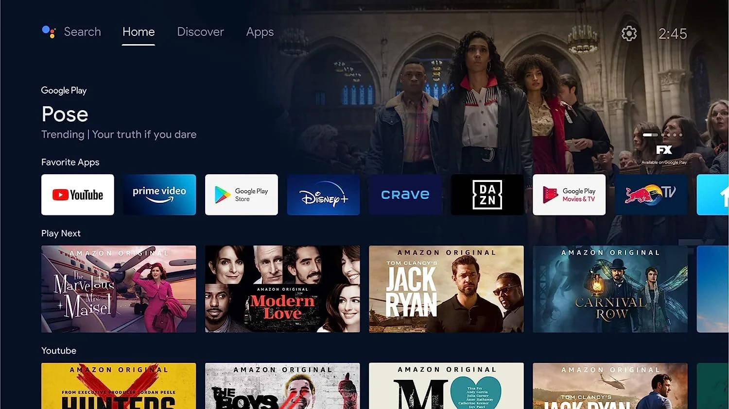تلفزيون روا 32 بوصة، أندرويد ذكي، إل إي دي، بدقة FHD. أسود، بلوتوث، واي فاي، HDMI, 2 image