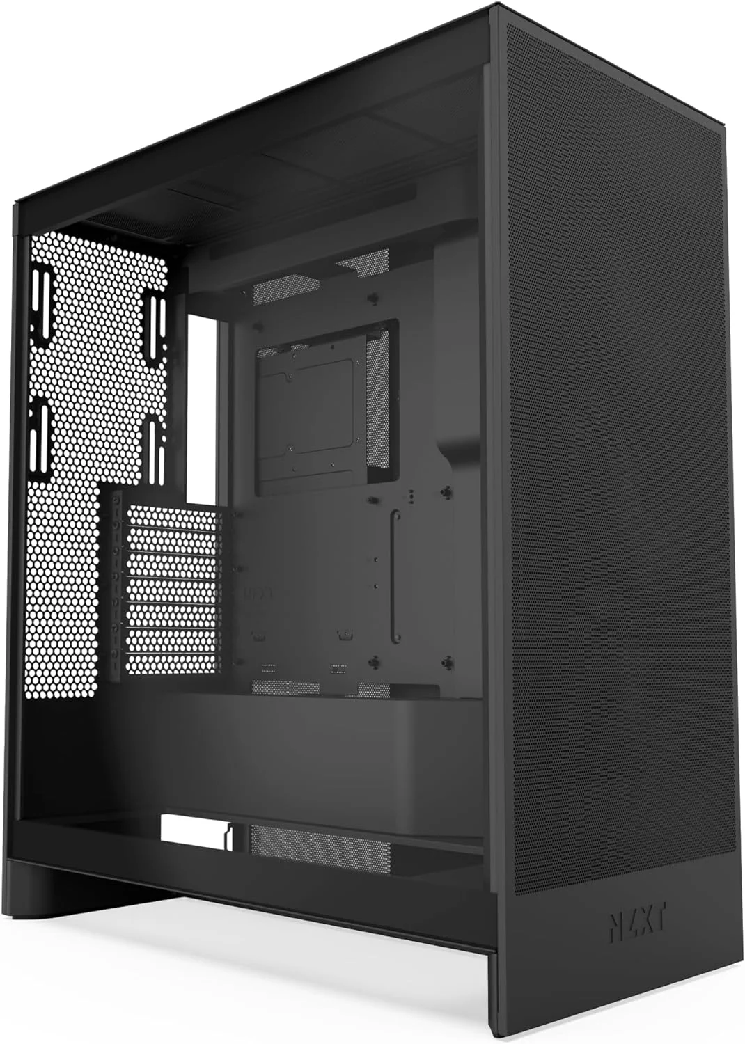 NZXT H7 Flow 2024 - Mid-تاور ATX Airflow جراب - Includes Pre-Installed 3 x 120mm Fans - Supports Bottom Fans for Dedicated GPU تبريد - Cable Management - أسود, 8 image