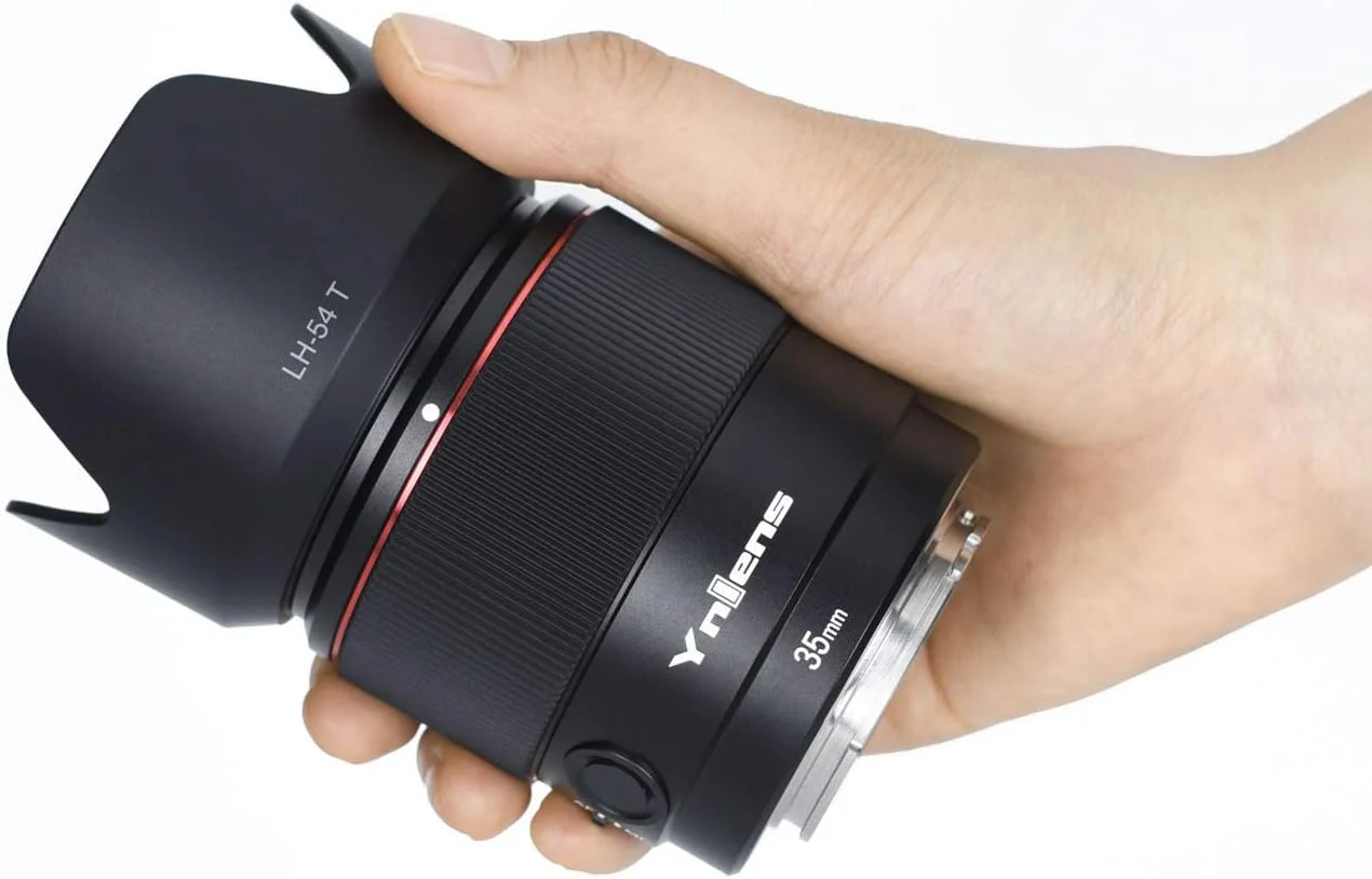 YONGNUO YN35mm F2S DF DSM عدسة رئيسية ذات زاوية واسعة للتركيز التلقائي لسوني، F2 فتحة كبيرة إطار كامل APS-C لكاميرا Sony E Mount باللون الأسود, 8 image