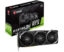 بطاقة رسومات من  MSI Gaming GeForce RTX 3080 10GB GDRR6X 320-Bit HDMI/DP Nvlink Torx Fan 3 Ampere Architecture OC (RTX 3080 VENTUS 3X 10G OC)