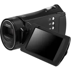 H300 Long Zoom Compact Full HD Camcorder (أسود)