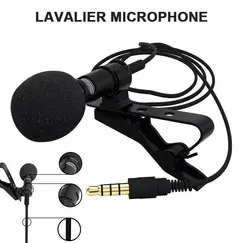 Lavalier ميكروفون for lavalier 3.5 meters ميكروفون works on Android and iPhone devices