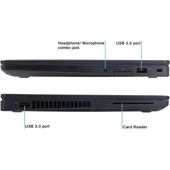 حاسوب محمول 14" ديل Latitude حاسوب محمول: Intel i5! 4جيجابايت RAM! 256جيجابايت SSD! Zorin Core إصدار!, 2 image