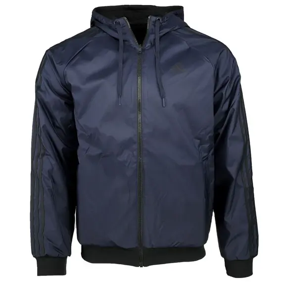 adidas Balance Full Zip Reversible Jacket Mens Blue Casual Athletic Outerwear, 5 image