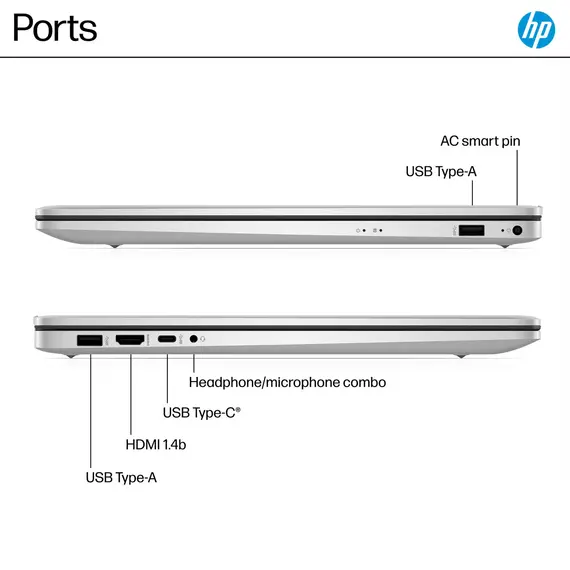 HP - 17.3" Full HD Laptop - AMD Ryzen 5 - 8GB Memory - 512GB SSD, 6 image