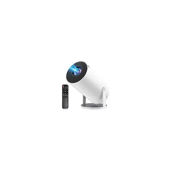 Philoent Projector for Home Use, Small, 2025 Upgraded Version Android TV & 270° Rotation & HiFi External Speaker, Short Range Projection, 27,000 LM, High Brightness, Ceiling Projection, 1080P, Wi-Fi6, 4 image
