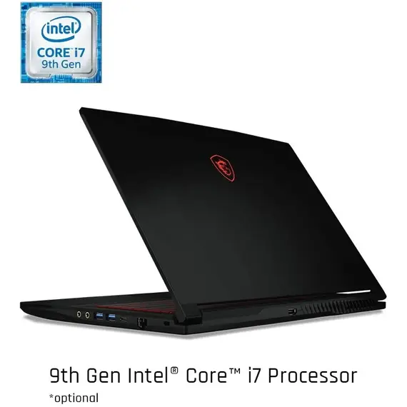 MSI gf63 thin 9rcx-818-i7-9750H gaming لابتوب GTX 1050 Ti, 4 image