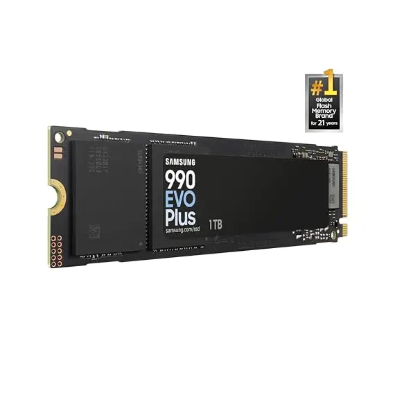 Amazon.com Samsung 990 EVO Plus SSD 1TB PCIE Gen 4X4 Gen 5X2 M.2 2280 SPEEDS UP TO 7,250 Mb/s UPGRADE تخزين FOR Pc/laptops HMB TECHNOLOGY AND INTELLIGENT TURBOWRITE 2.0 MZ V9s1t0b/am إلكترونيات, 23 image