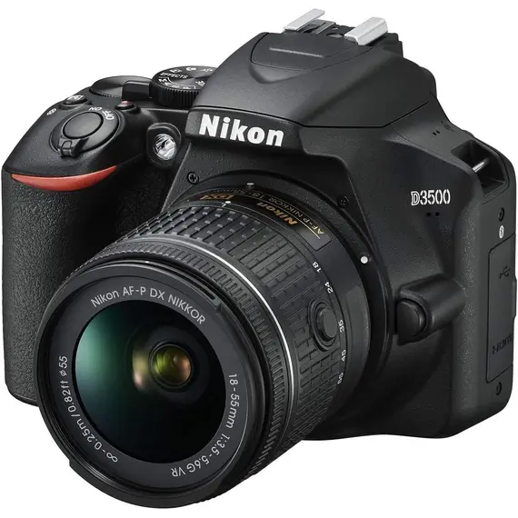 Nikon D3500 Af-P 18-55mm DSLR Camera with 24.2 MP VR Lens, Gold, 4 image
