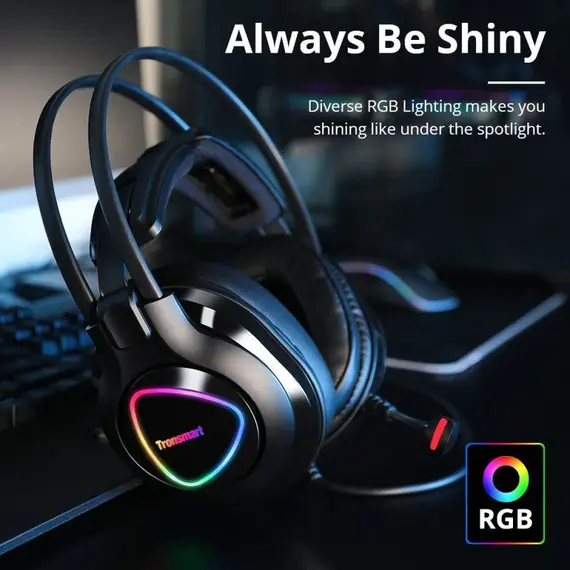 Tronsmart Glary Alpha Gaming Headset - Black, 11 image