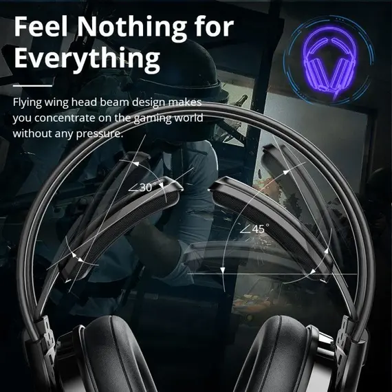 Tronsmart Glary Alpha Gaming Headset - Black, 12 image