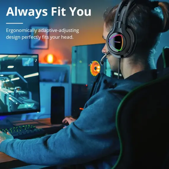 Tronsmart Glary Alpha Gaming Headset - Black, 13 image