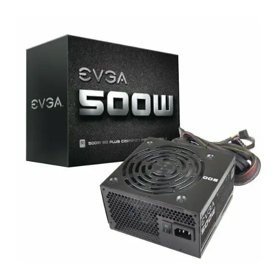 EVGA باور سبلاي أبيض 500 Watts, 3 Years Warranty, باور سبلاي, أسود
