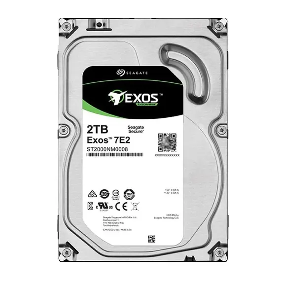 منتج ST2000NM0008 2تيرابايت Seagate Exos 7.2K RPM 3.5" SATA 6جيجابايت/s Enterprise عالي الدقةD Drive