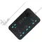 منتج Extension Cord with USB, 3 USB Outlets and 1 Type C | Independent Power Key, ماكس 1 Amp, Overload بروtection and Child Safety, 2 Meter Power Cable (633, أسود)
