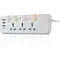 منتج Extension Cord with USB, 3 USB Outlets and 1 Type C | Independent Power Key, ماكس 1 Amp, Overload بروtection and Child Safety, 2 Meter Power Cable (633, أسود), 6 image