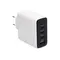 G POWER GP C17 100W 4 PORT شاحن USB A AND 3USB C QUALCOMM سريع CHARGE 3.0 COMPATIBLE WITH Macbook Pro Ipad Galaxy Pixel Iphone AND MORE أبيض أسود, 4 image