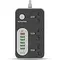 G-Power GP342 Power Strip Surge Protector Containing 220 Volt With Three Universal International Socket provides Two Type C Charging Ports 20 Watt - Black Grey, 10 image