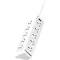 G-Power GP342 Power Strip Surge Protector Containing 220 Volt With Three Universal International Socket provides Two Type C Charging Ports 20 Watt - Black Grey, 9 image