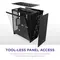NZXT H7 Flow 2024 - Mid-تاور ATX Airflow جراب - Includes Pre-Installed 3 x 120mm Fans - Supports Bottom Fans for Dedicated GPU تبريد - Cable Management - أسود