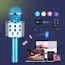 Dislocati Wireless Microphone - Karaoke Toy for Children 3-12 Years, Gift for Girls, 5 image