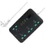 Extension Cord with USB, 3 USB Outlets and 1 Type C | Independent Power Key, Max 1 Amp, Overload Protection and Child Safety, 2 Meter Power Cable (633, Black)