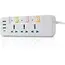Extension Cord with USB, 3 USB Outlets and 1 Type C | Independent Power Key, Max 1 Amp, Overload Protection and Child Safety, 2 Meter Power Cable (633, Black), 6 image