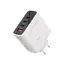 G POWER GP C17 100W 4 PORT شاحن USB A AND 3USB C QUALCOMM سريع CHARGE 3.0 COMPATIBLE WITH Macbook Pro Ipad Galaxy Pixel Iphone AND MORE أبيض أسود