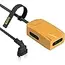 G-Power GP342 Power Strip Surge Protector Containing 220 Volt With Three Universal International Socket provides Two Type C Charging Ports 20 Watt - Black Grey, 4 image
