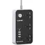 G-Power GP342 Power Strip Surge Protector Containing 220 Volt With Three Universal International Socket provides Two Type C Charging Ports 20 Watt - Black Grey, 5 image