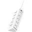 G-Power GP342 Power Strip Surge Protector Containing 220 Volt With Three Universal International Socket provides Two Type C Charging Ports 20 Watt - Black Grey, 9 image