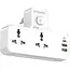 منتج G-Power SC2311 Power Extension Socket Double Plug Adaptor with Touch Control Nightlight With 1 PD 20W,1 QC3.0 18W And Auto ID Port 12W - أبيض, 2 image