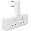 منتج G-Power SC2311 Power Extension Socket Double Plug Adaptor with Touch Control Nightlight With 1 PD 20W,1 QC3.0 18W And Auto ID Port 12W - أبيض, 5 image