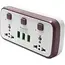 منتج G-Power SC2311 Power Extension Socket Double Plug Adaptor with Touch Control Nightlight With 1 PD 20W,1 QC3.0 18W And Auto ID Port 12W - أبيض, 9 image