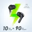 Oraimo FreePods 3C (OEB-E104DC), ENC Calling Noise Cancellation, powerful bass 4 mics, Long Playtime True Wireless Earbuds IPX5-Water Resistant, Via App – Black (1 Year Warranty), 4 image