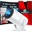 Philoent Projector for Home Use, Small, 2025 Upgraded Version Android TV & 270° Rotation & HiFi External Speaker, Short Range Projection, 27,000 LM, High Brightness, Ceiling Projection, 1080P, Wi-Fi6, 3 image