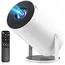 Philoent Projector for Home Use, Small, 2025 Upgraded Version Android TV & 270° Rotation & HiFi External Speaker, Short Range Projection, 27,000 LM, High Brightness, Ceiling Projection, 1080P, Wi-Fi6, 4 image