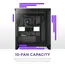 NZXT H7 Flow 2024 - Mid-تاور ATX Airflow جراب - Includes Pre-Installed 3 x 120mm Fans - Supports Bottom Fans for Dedicated GPU تبريد - Cable Management - أسود, 3 image