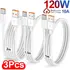 3/1PCS Quick Charging Cable 120W 10A USB A To Type C Fast Charger High-speed Data Transfer Wire Cords for Samsung Xiaomi Huawei - AliExpress 44