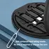 HESIMING USB C to Lightning Adapter Kit,Multi Charging Cable Case Convertor USB C to Type C/iOS Device/Micro Adapter Travel Data Cable Set Contains Card Storage，Phone Holder, Tray Eject Pin(Black)